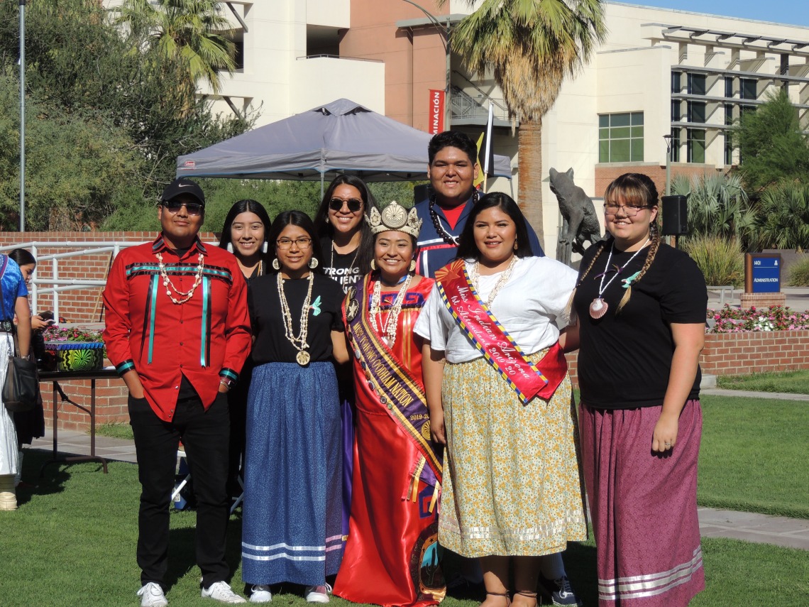 A group photo of students during Indigenous Peoples Day