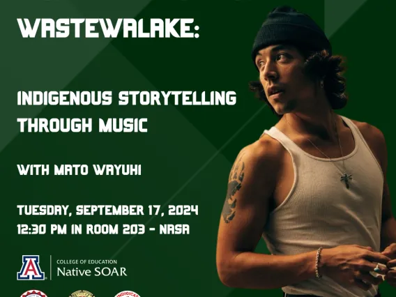 Flyer with greenbackground