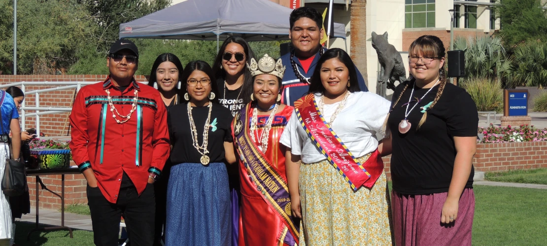 A group photo of students during Indigenous Peoples Day